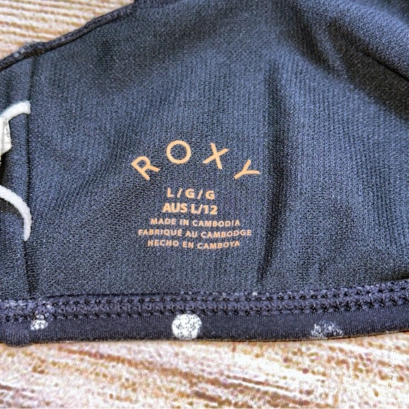 Roxy Blue and White Bikini Set with Polka Dot Design - Picture 2 of 14